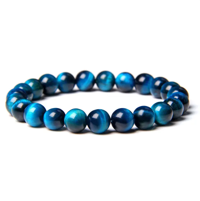 Tidal Vibes 8mm-semi-precious-stone-blue-tiger-stone-handmade-jewelry-couple-bracelet