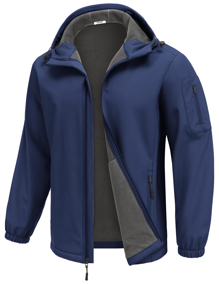 Tidal Vibes coofandy-mens-softshell-hooded-fleece-lined-windbreake