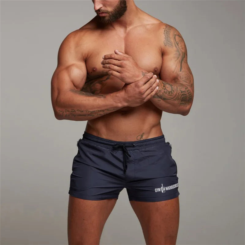 Summer Running Shorts Mens Training Marathon Quick Dry Fitness Gym Bodybuilding Sport Shorts with Pocket Jogger Dryfit Shorts