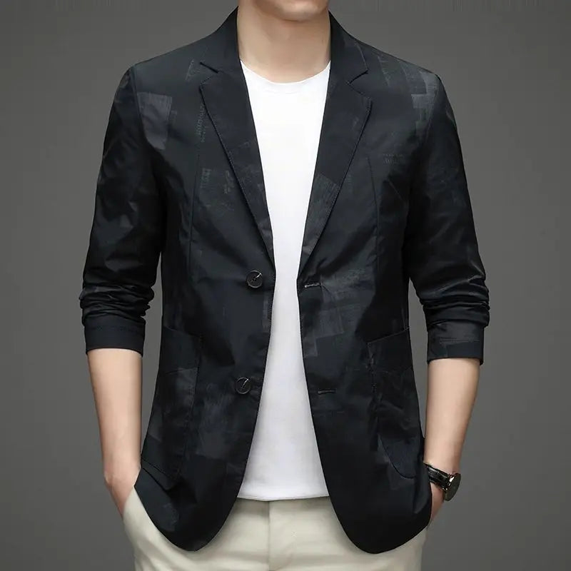 Tidal Vibes man-suits-and-blazers-blue-single-breasted-oversize