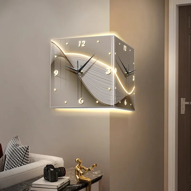 Tidal Vibes modern-wall-clocks-mechanism-silent-living-room-wall-clock