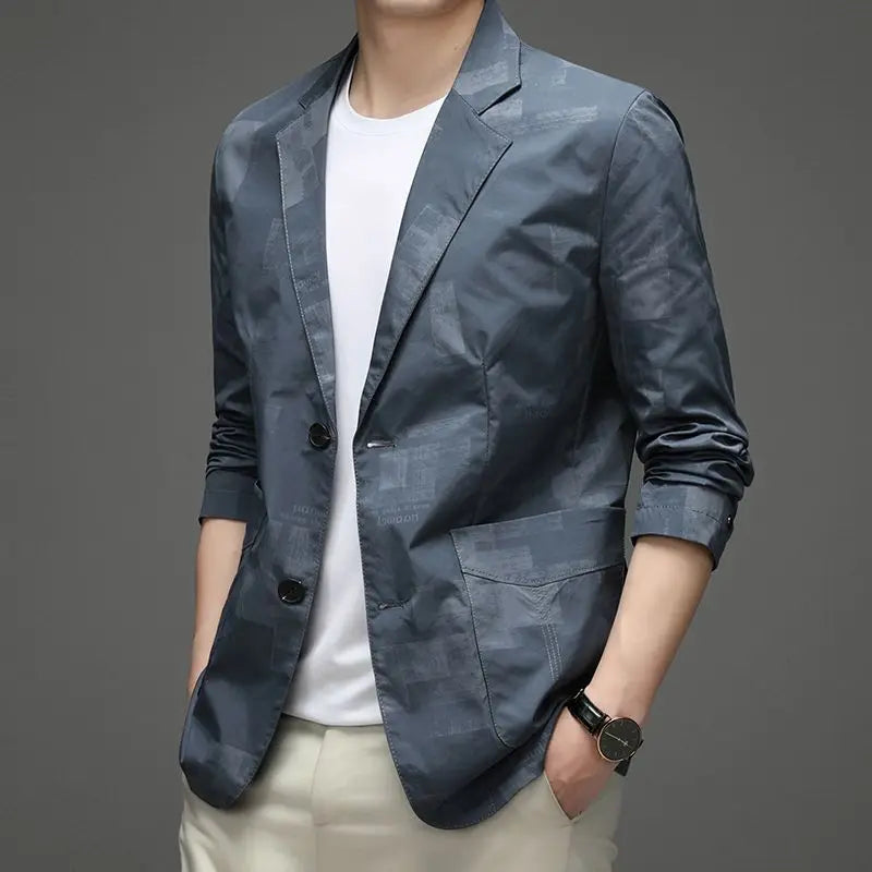 Tidal Vibes man-suits-and-blazers-blue-single-breasted-oversize