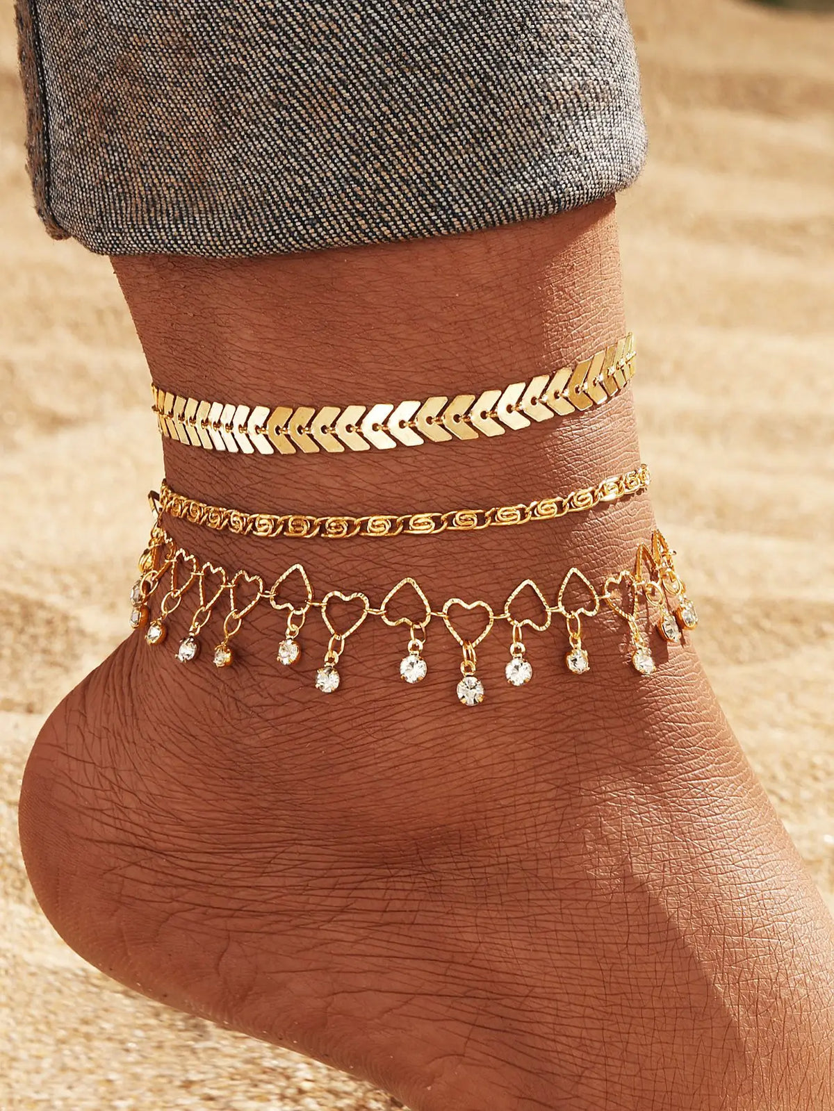 Tidal Vibes 18K Gold Plated Anklet Bracelet Women