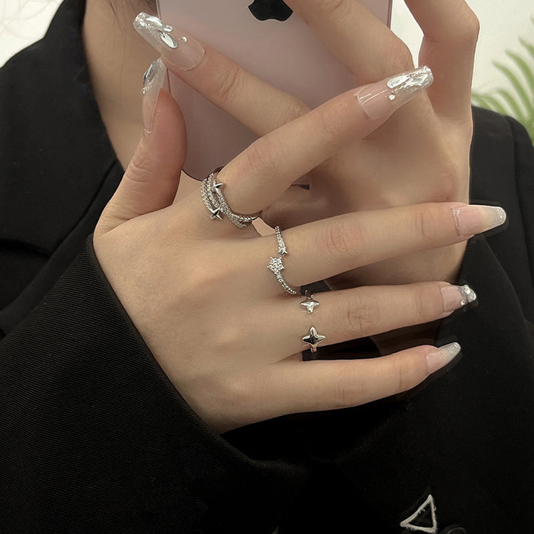 Tidal Vibes exquisite-zircon-cross-asterism-ring-for-women