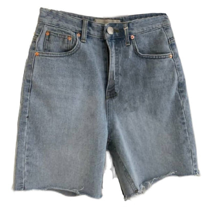 Tidal Vibes loose-casual-womens-five-point-denim-shorts