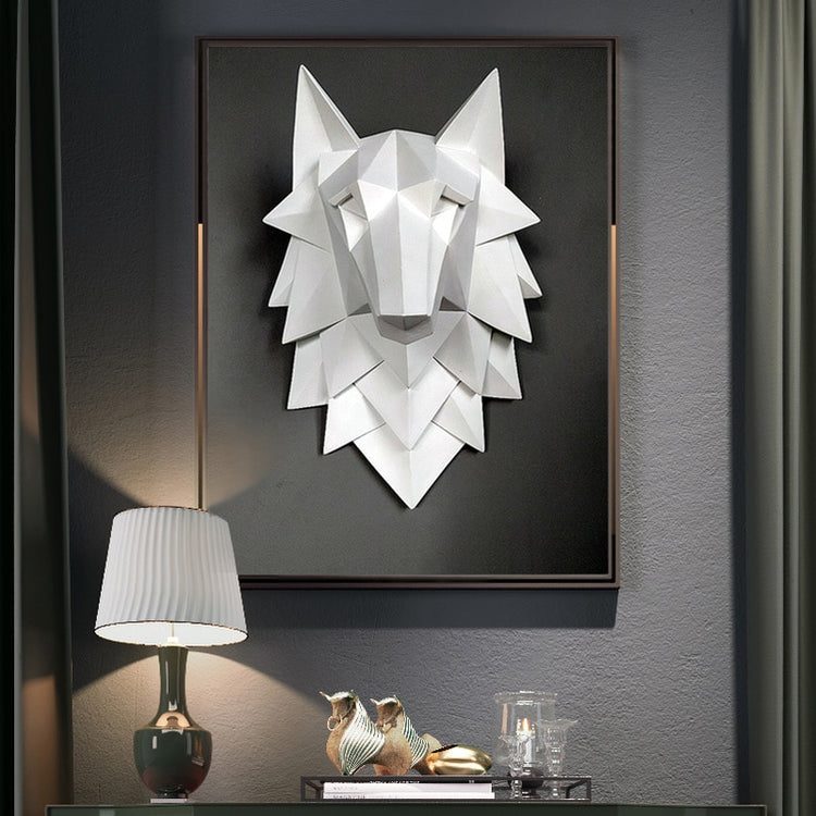 Tidal Vibes geometric-wolf-head-wall-decor-for-living-room