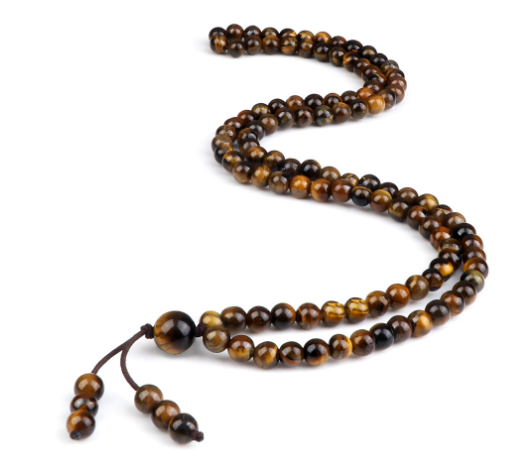 Tidal Vibes mens-natural-stone-malachite-108-beaded-necklace