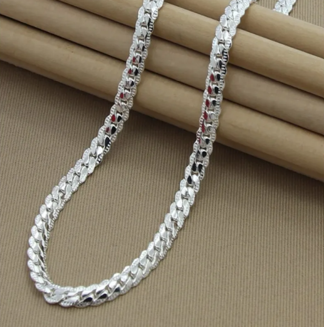 Tidal Vibes 6mm-full-side-silver-plated-necklace