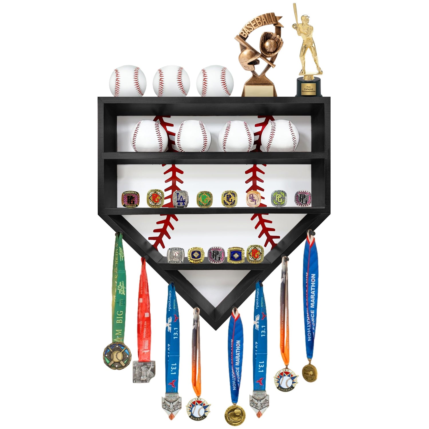 Tidal Vibes Montex Baseball Display Case Baseball Holder
