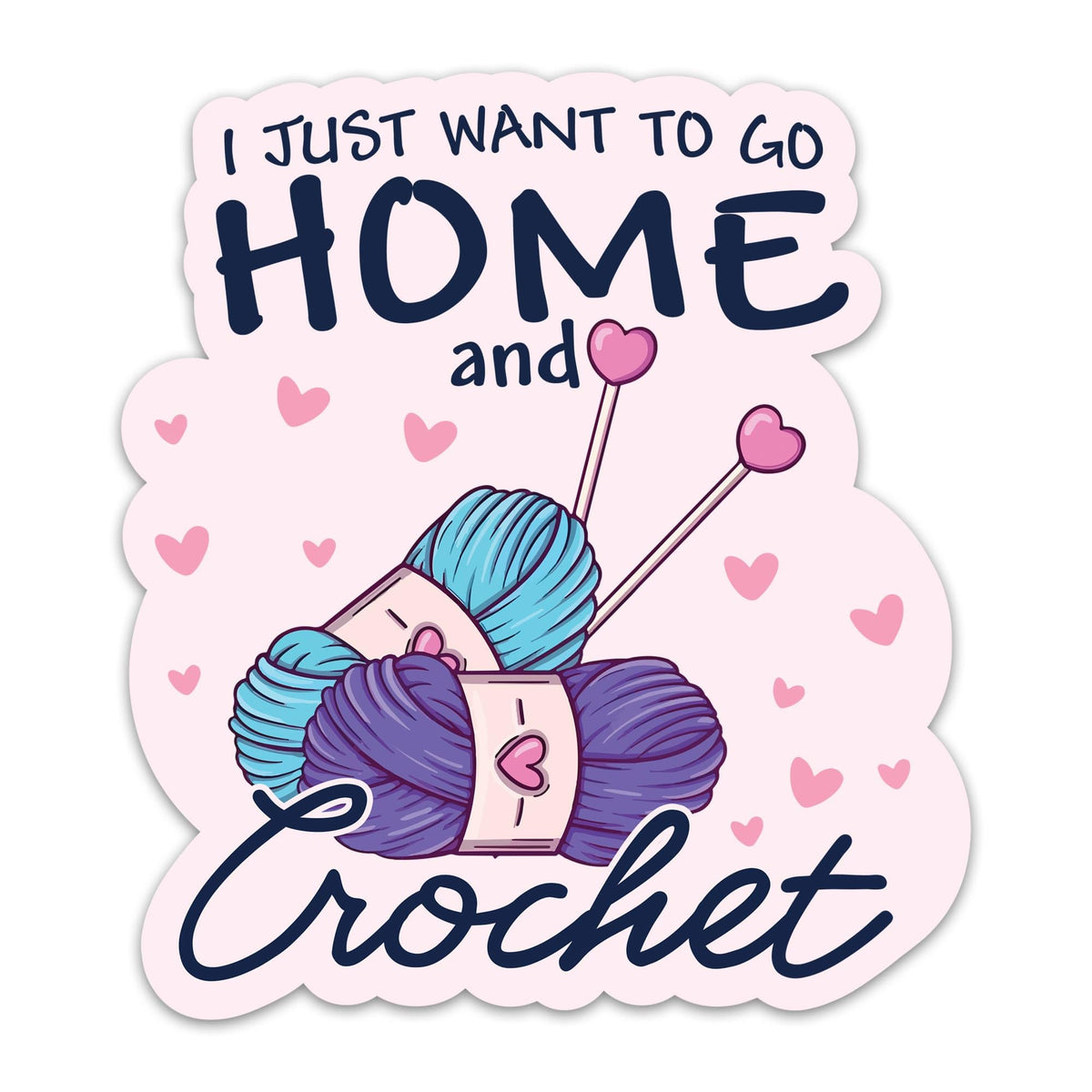 Tidal Vibes 3pcs-i-just-want-to-go-home-and-crochet-sticker-crocheting