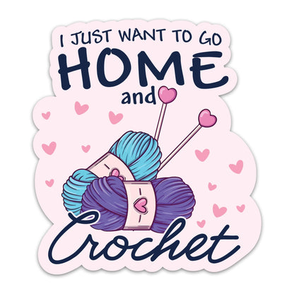 Tidal Vibes 3pcs-i-just-want-to-go-home-and-crochet-sticker-crocheting