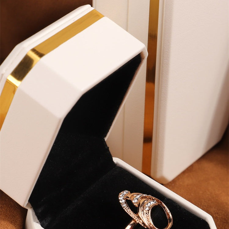 Tidal Vibes octagon-pu-leather-jewelry-box