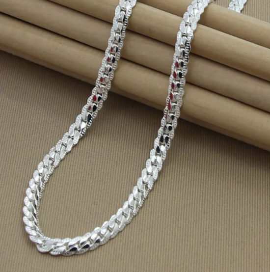Tidal Vibes 6mm-full-side-silver-plated-necklace