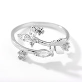 Tidal Vibes fresh-flower-adjustable-zircon-ring-for-women