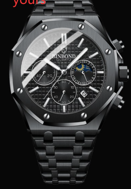 Tidal Vibes savoi-binbond-mens-multifunctional-moon-phase-watch