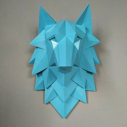 Tidal Vibes geometric-wolf-head-wall-decor-for-living-room