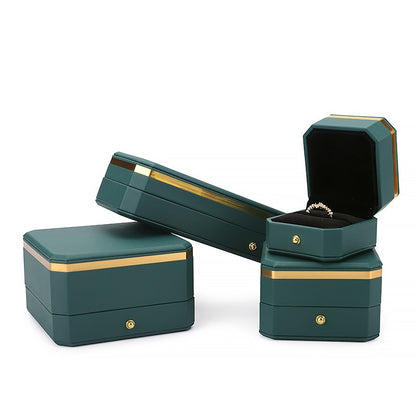 Tidal Vibes octagon-pu-leather-jewelry-box
