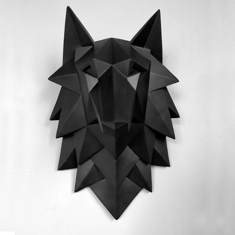 Tidal Vibes geometric-wolf-head-wall-decor-for-living-room