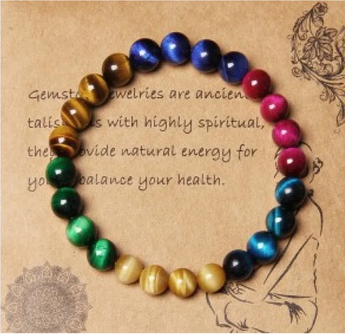 Tidal Vibes 8mm-semi-precious-stone-blue-tiger-stone-handmade-jewelry-couple-bracelet