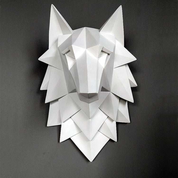 Tidal Vibes geometric-wolf-head-wall-decor-for-living-room