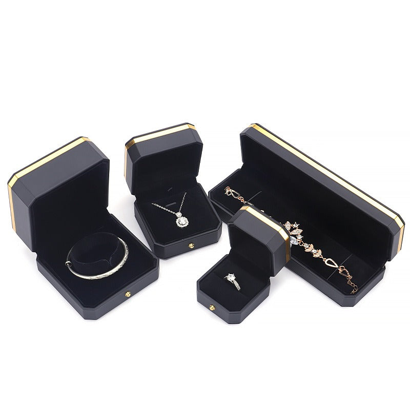 Tidal Vibes octagon-pu-leather-jewelry-box
