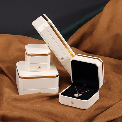 Tidal Vibes octagon-pu-leather-jewelry-box