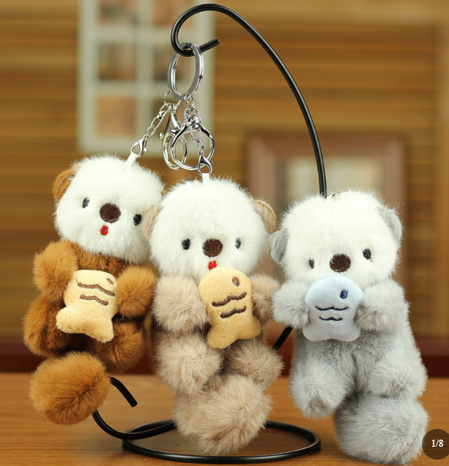 Tidal Vibes cute-sea-otter-plush-keychain