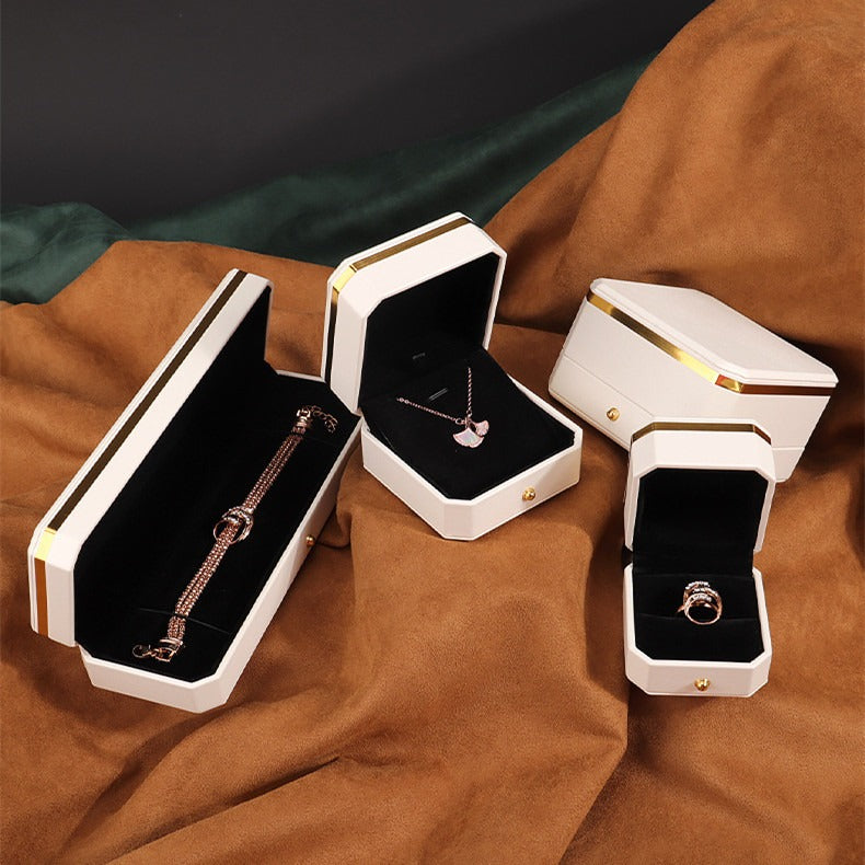 Tidal Vibes octagon-pu-leather-jewelry-box