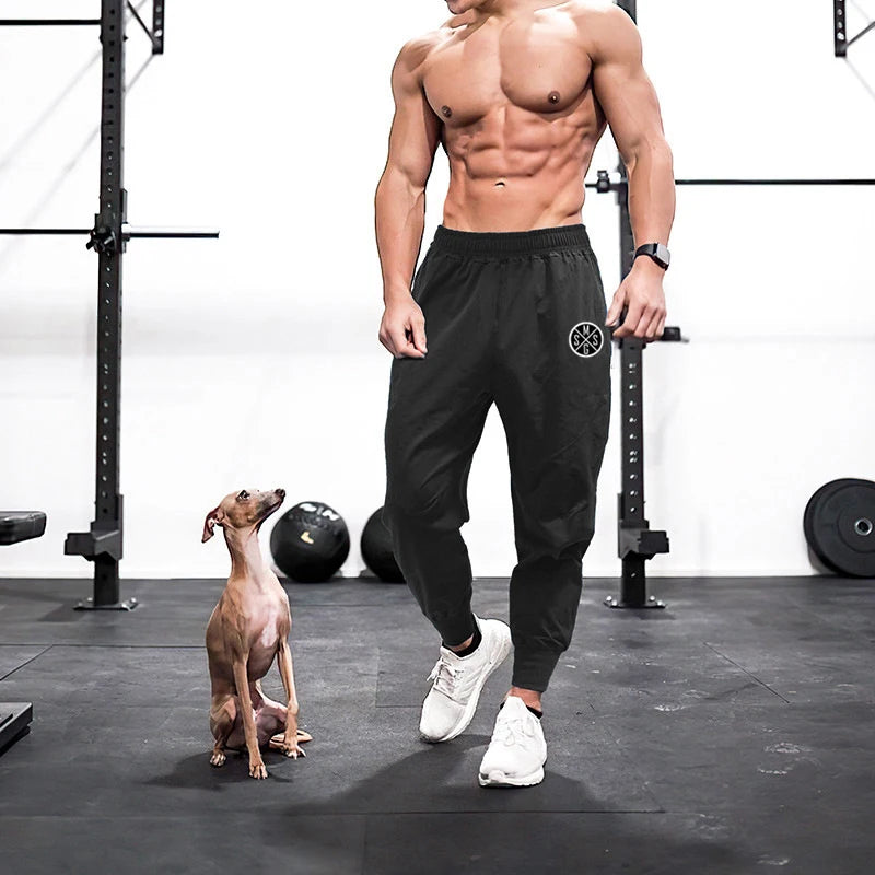 New Brand Joggers Pants Men Gym Sweatpants Streetwear Fitness Skinny Trousers Bodybuilding Workout Sweat Pants Joggingbroek