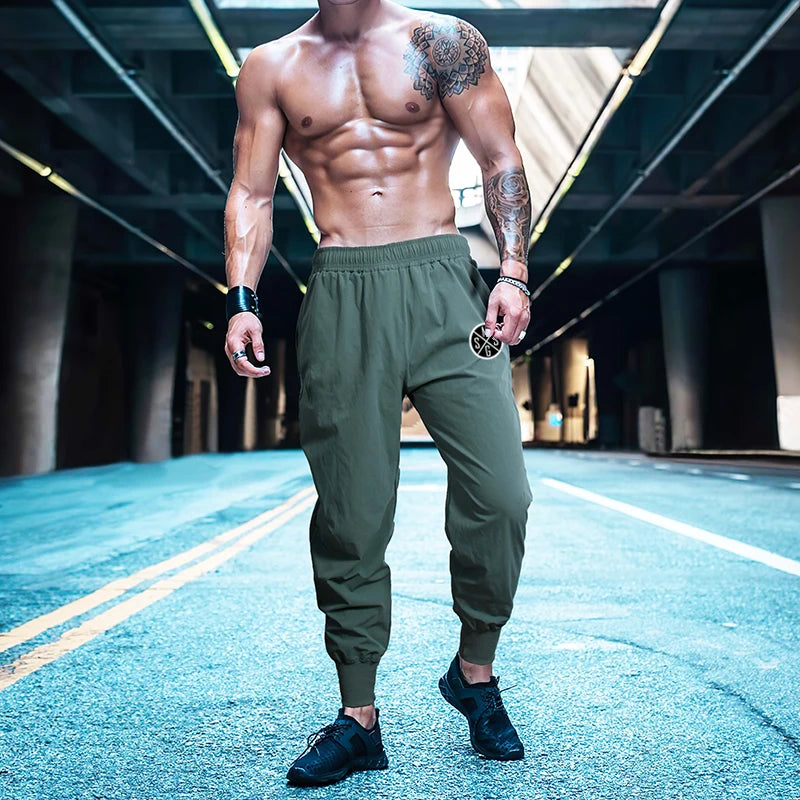 New Brand Joggers Pants Men Gym Sweatpants Streetwear Fitness Skinny Trousers Bodybuilding Workout Sweat Pants Joggingbroek