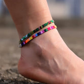 Tidal Vibes Bohemian Rope Anklets Set Men & Women