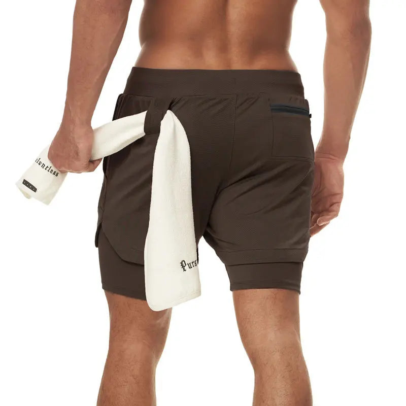 2024 Summer Running Shorts Men 2 in 1 Sports Jogging Fitness Shorts Training Quick Dry Mens Gym Men Shorts Sport gym Short Pants