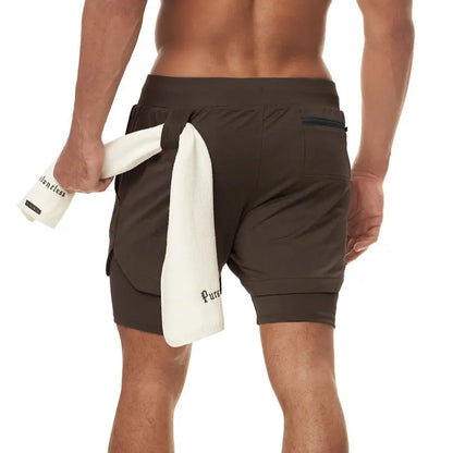 2024 Summer Running Shorts Men 2 in 1 Sports Jogging Fitness Shorts Training Quick Dry Mens Gym Men Shorts Sport gym Short Pants