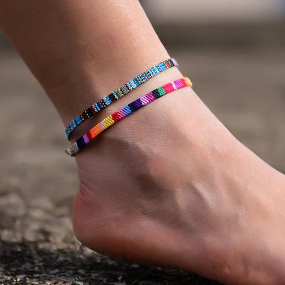Tidal Vibes Bohemian Rope Anklets Set Men &amp; Women