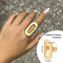 Tidal Vibes irregular-chunky-big-geometric-gold-silver-color-rings-for-women-