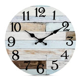Tidal Vibes wooden-wall-clock-number-wall-clock-vintage-rustic-wood-wall-clock