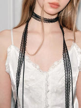 Tidal Vibes 2-pcs-retro-lace-ribbon-bow-neckband-women-fashio