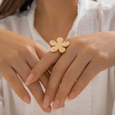 Tidal Vibes irregular-chunky-big-geometric-gold-silver-color-rings-for-women-