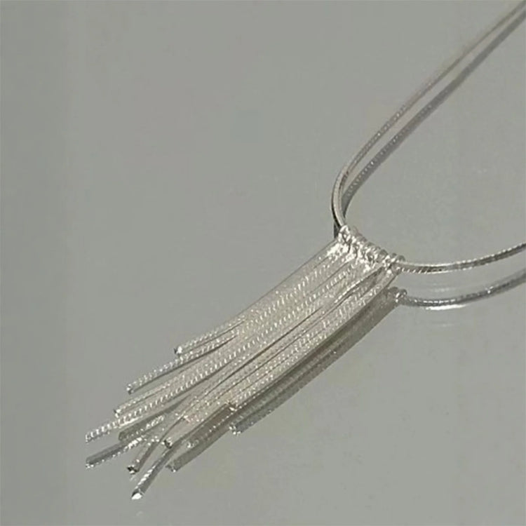 Tidal Vibes fashionable-fringed-necklace-womens-long-style-pendan