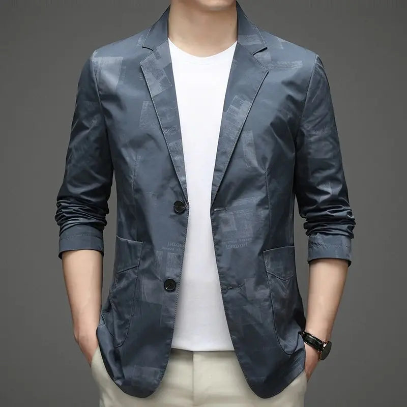 Tidal Vibes man-suits-and-blazers-blue-single-breasted-oversize