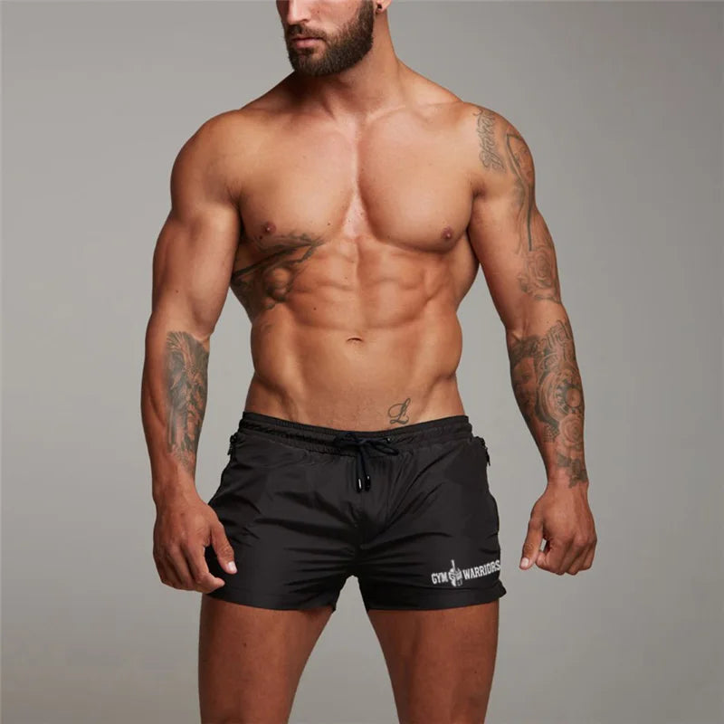 Summer Running Shorts Mens Training Marathon Quick Dry Fitness Gym Bodybuilding Sport Shorts with Pocket Jogger Dryfit Shorts