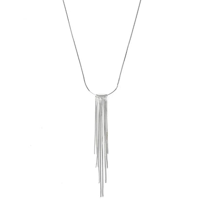 Tidal Vibes fashionable-fringed-necklace-womens-long-style-pendan