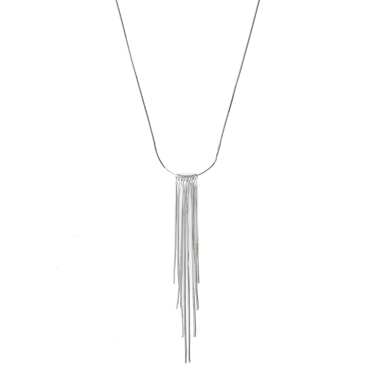 Tidal Vibes fashionable-fringed-necklace-womens-long-style-pendan