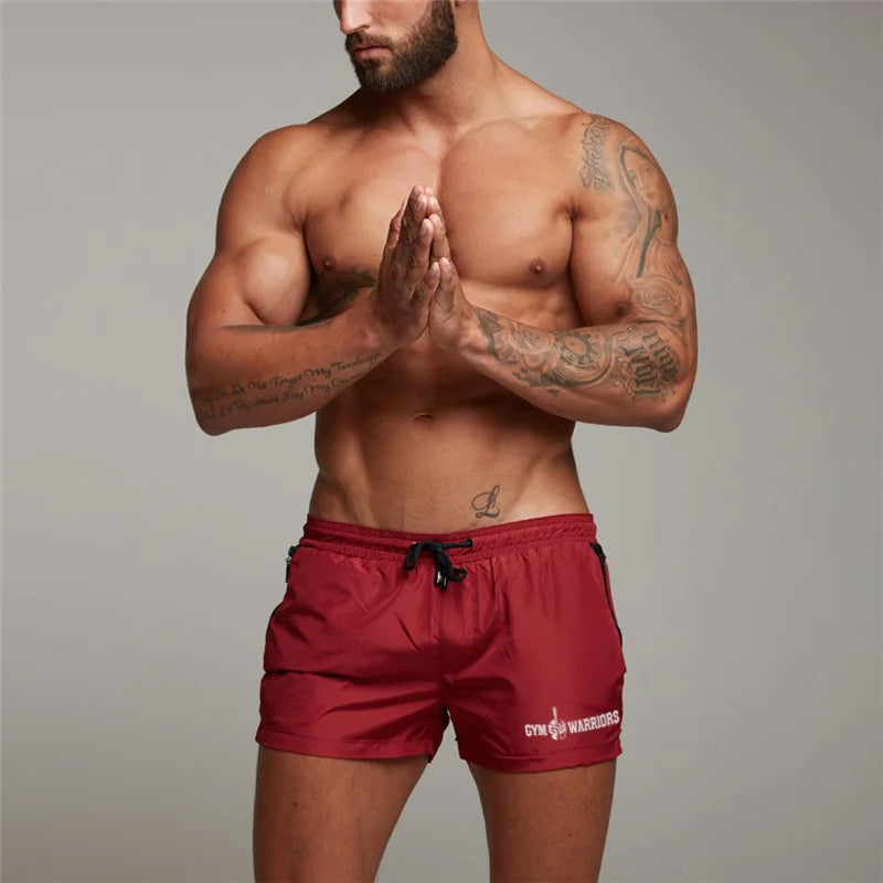 Summer Running Shorts Mens Training Marathon Quick Dry Fitness Gym Bodybuilding Sport Shorts with Pocket Jogger Dryfit Shorts