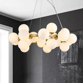 Tidal Vibes Modern Glass LED Pendant Light Indoor