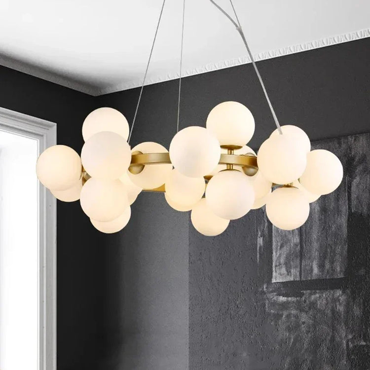 Tidal Vibes Modern Glass LED Pendant Light Indoor