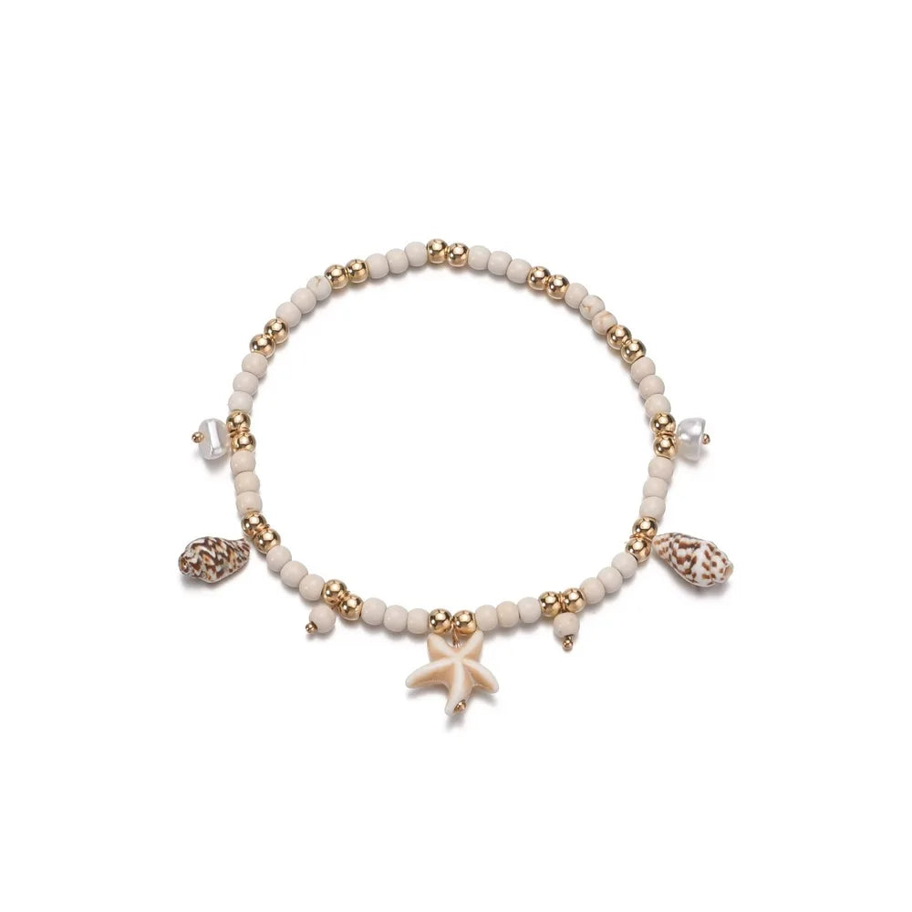 Tidal Vibes Vintage Layered Anklet Bracelets Women
