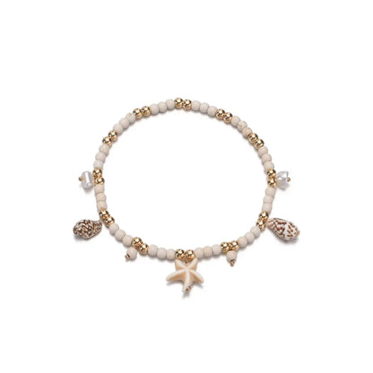 Tidal Vibes Vintage Layered Anklet Bracelets Women