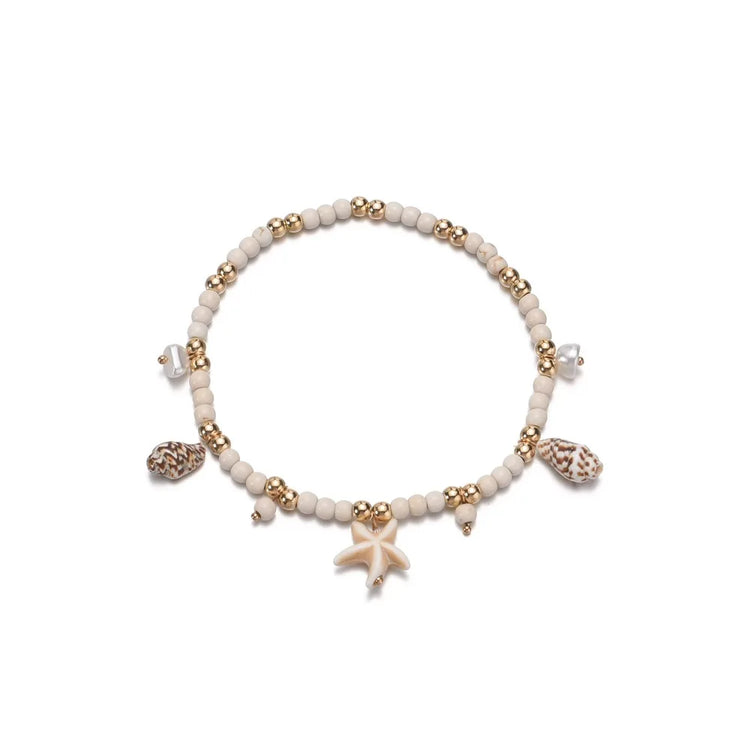 Tidal Vibes Vintage Layered Anklet Bracelets Women