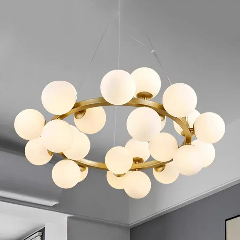 Tidal Vibes Modern Glass LED Pendant Light Indoor
